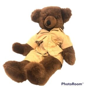 Vintage Applause Plush Teddy Bear Rare 88 Safari Brown 19” Stuffed Animal Toy
